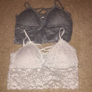 Set of Bralettes / crop tops